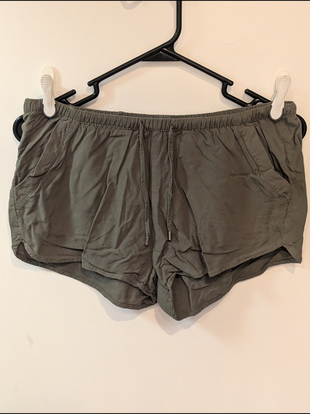 H&M Olive Drawstring Summer Shorts